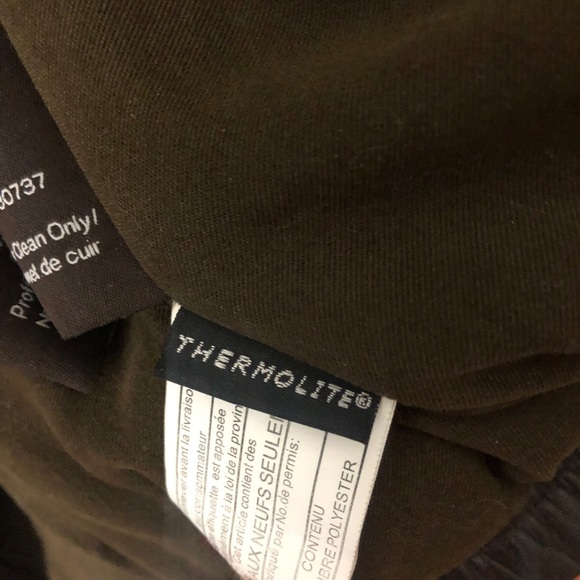 Danier Leather Medium - Brown Aviator Bomber Jacket Men’s Size Medium - Picture 7 of 8